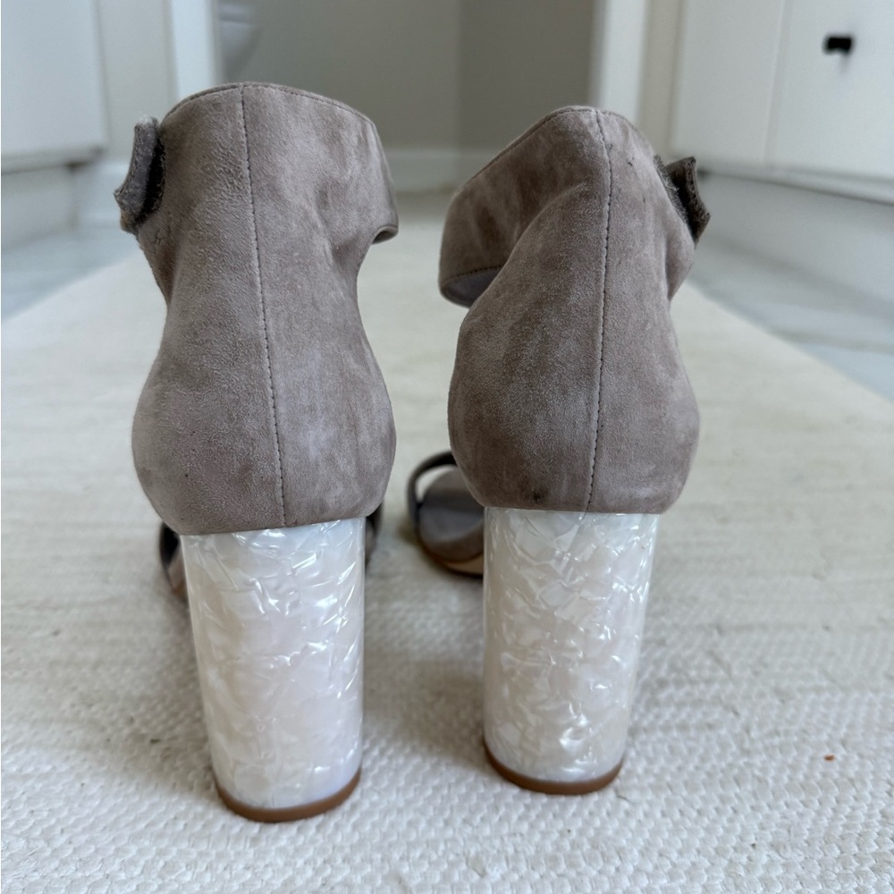 Jeffrey Campbell tan suede heels sz 10 - Picture 5 of 7